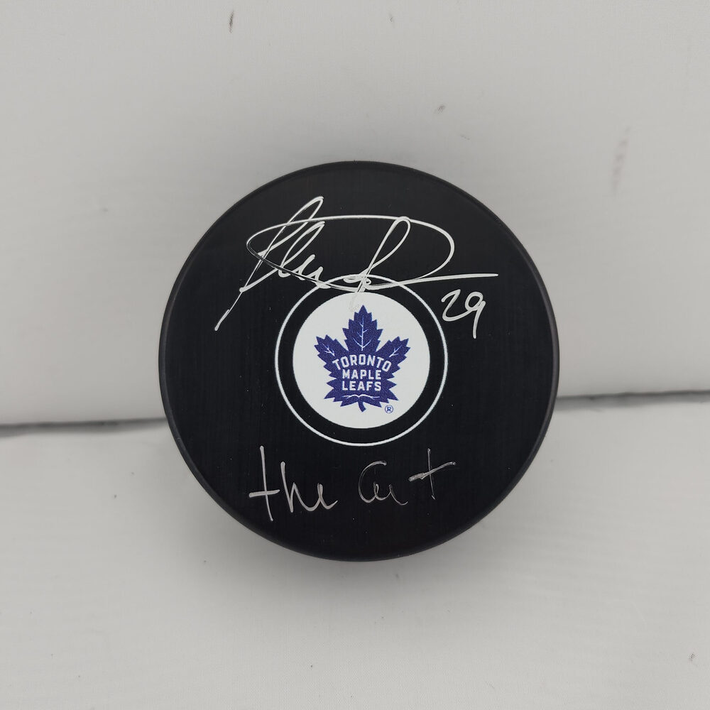 Felix Potvin Autographed Toronto Maple Leafs Hockey Puck Inscribed The Cat
