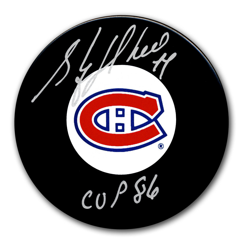 Stephane Richer Montreal Canadiens 1993 Cup Autographed Puck