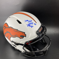 NFL - Broncos Bo Nix Signed Authentic Lunar Eclipse Speed Helmet