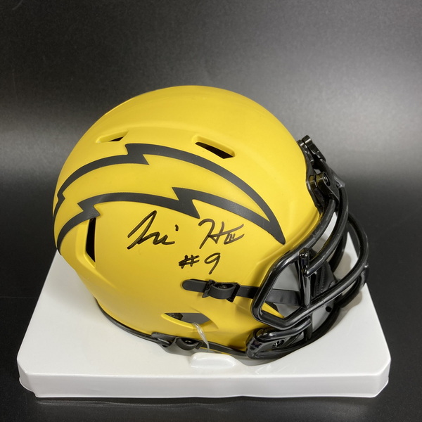 NFL - Chargers Tre Harris Signed Mini Helmet