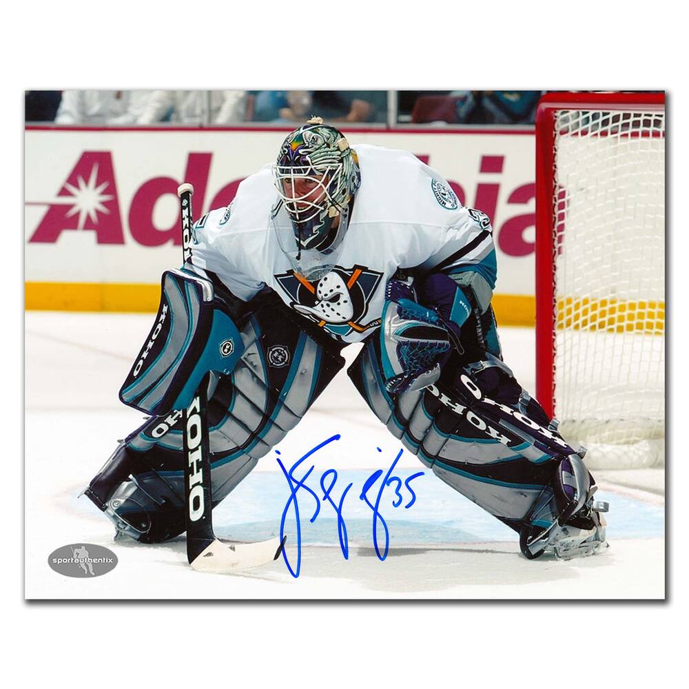 Jean-Sebastien Giguere Anaheim Mighty Ducks Autographed 8x10