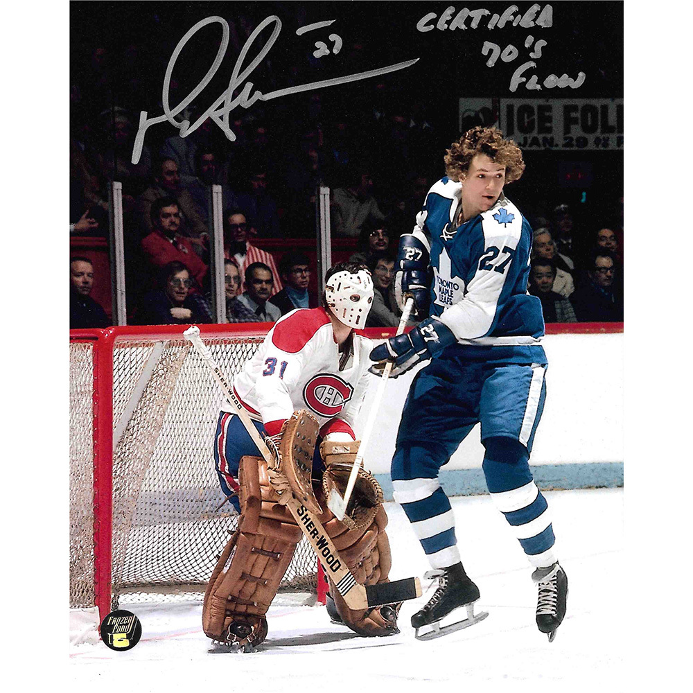 Darryl Sittler Autographed Toronto Maple Leafs 8X10 Photo w/CERTIFIED 70'S FLOW
