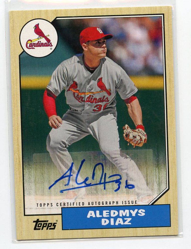 2017 Topps '87 Topps Autographs #1987AAD Aledmys Diaz