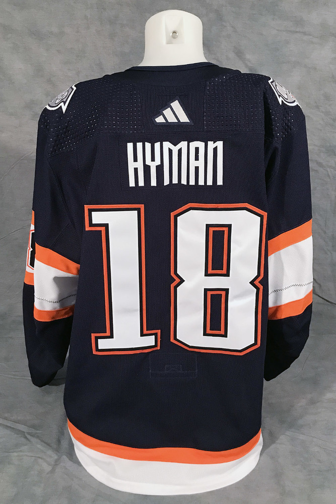 Zach Hyman 18 202223 Edmonton Oilers GameWorn Reverse Retro Set 3