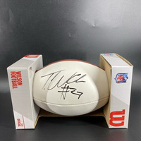 NFL - Seahawks Tariq Woolen Signed Panel Ball with Pro Bowl Logo