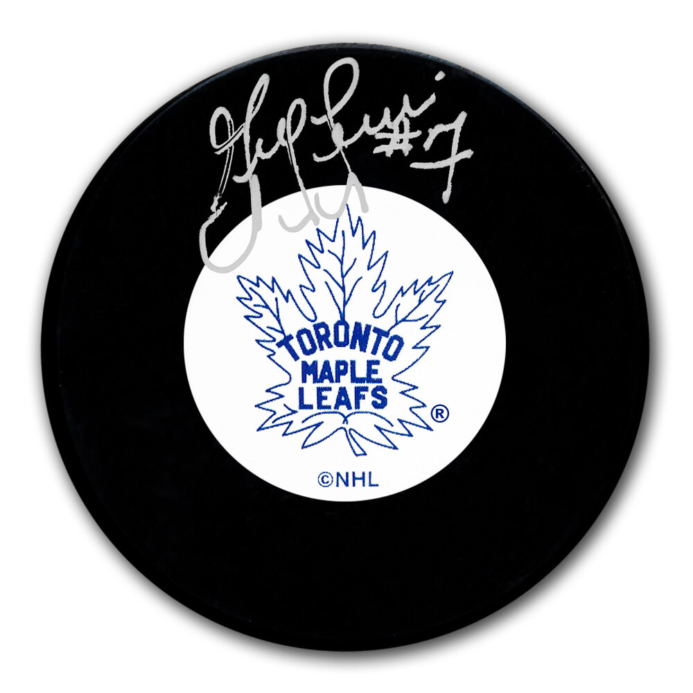 Greg Terrion Toronto Maple Leafs Original 6 Autographed Puck