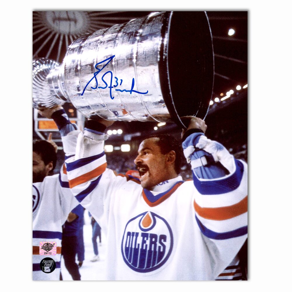 Grant Fuhr Autographed Edmonton Oilers Stanley Cup 8x10 Photo