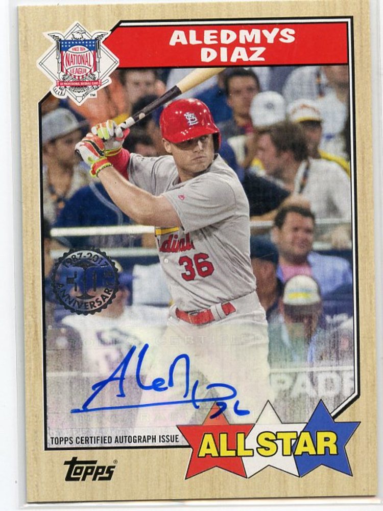 2017 Topps '87 Topps Autographs #1987AADI Aledmys Diaz S2