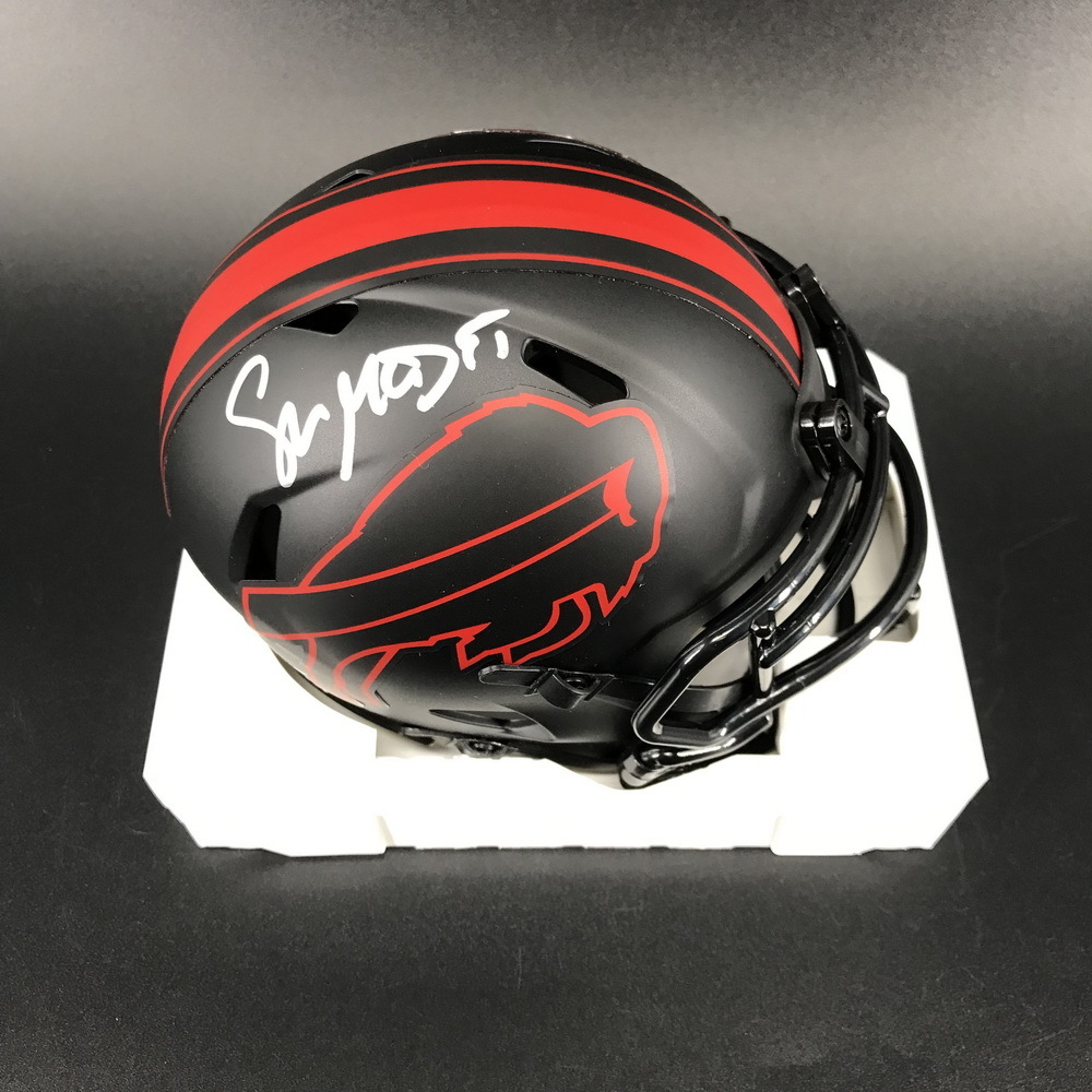 Bills Head Coach Sean McDermott Signed Eclipse Mini Helmet The