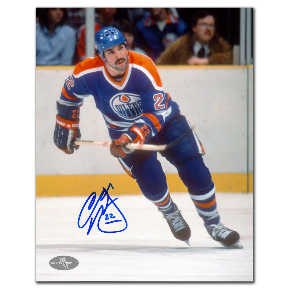 Charlie Huddy Edmonton Oilers Rush Autographed 8x10