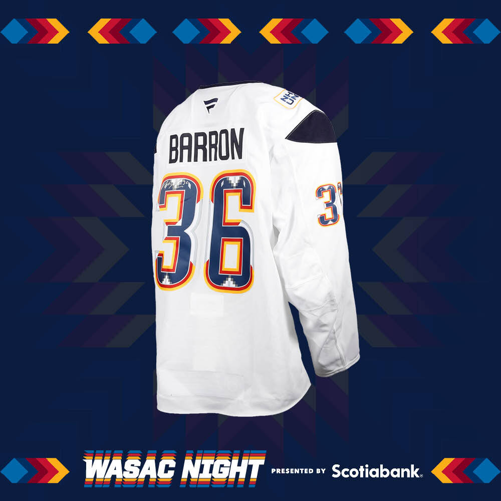 Morgan Barron #36 Team Issued Limited Edition Autographed WASAC Jersey