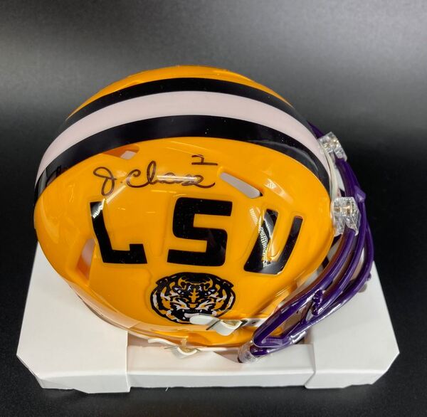 NFL - LSU Ja'Marr Chase Signed Mini Helmet