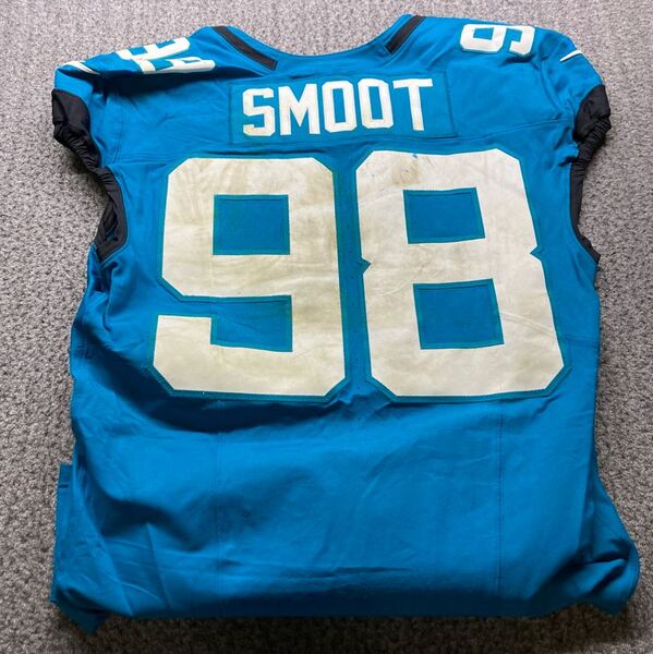 London Games - Jaguars Duwuane Smoot Game Worn Jersey (10/19/2025) Size ...