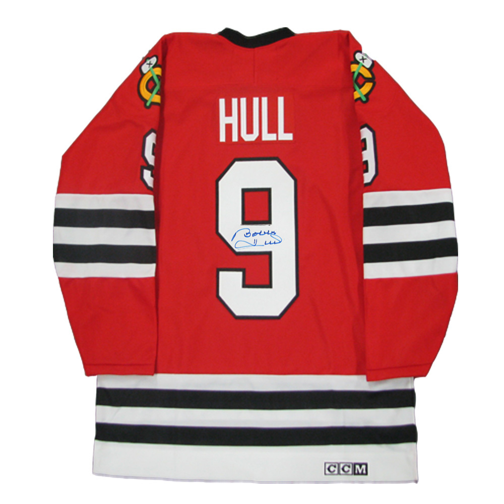 BOBBY HULL Signed Vintage Chicago Blackhawks Red CCM Jersey NHL Auctions