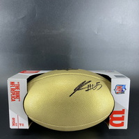 NFL - Titans  JC Latham  Signed Gold Composite Football
