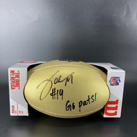 NFL - Patriots Joe Milton Signed Gold Composite Football