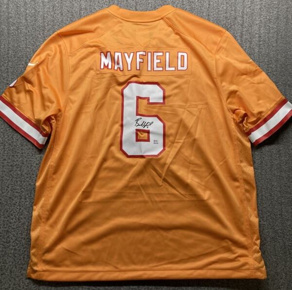 NFL - Buccaneers Baker Mayfield Signed Replica Throwback Jersey