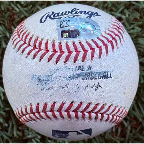 Photo of Game-Used Baseball: Cole Young Seattle Mariners Triple - 3rd Career Triple (MLB AUTHENTICATED)