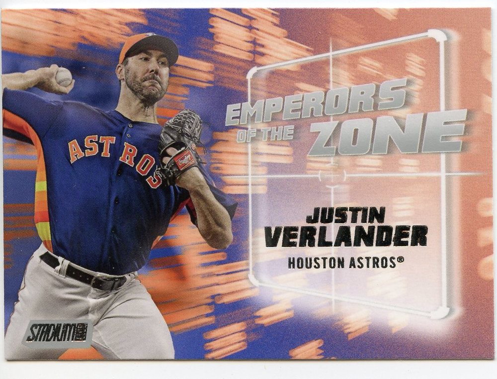 2019 Stadium Club Emperors of the Zone #EZ24 Justin Verlander