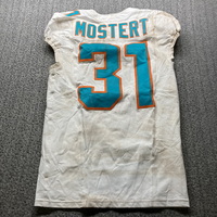Crucial Catch - Dolphins Raheem Mostert Game Worn Jersey (10/20/2024) Si...