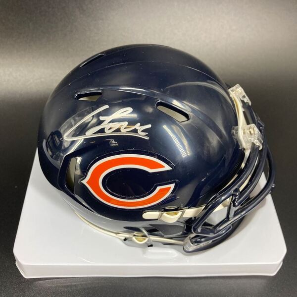 NFL - Bears Colston Loveland Signed Mini Helmet