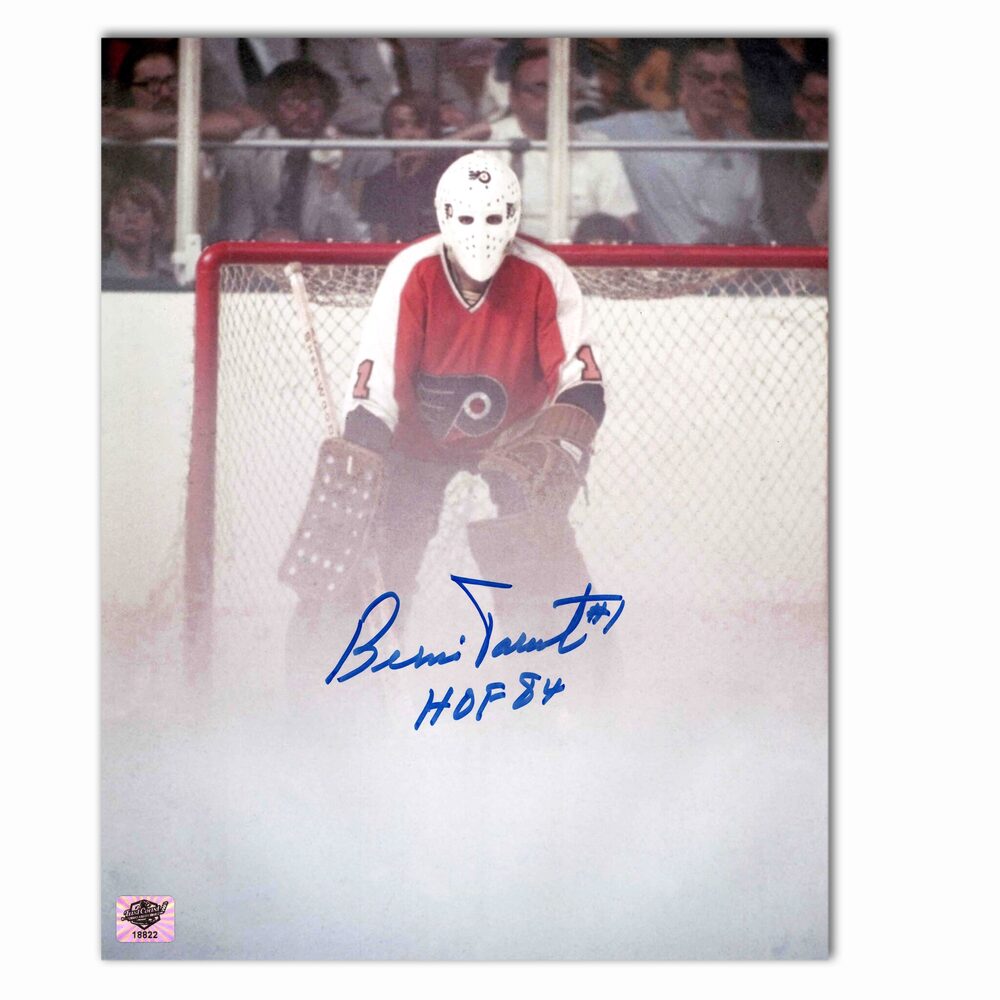 Bernie Parent Autographed Philadelphia Flyers 8x10 Photo (White)