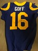 Rams - Jared Goff Signed & Game Worn Rams Jersey 11/11/18 - Auction Benefits The Conejo Valley Victims Fund And American Red Cross Southern California Wildfire Relief