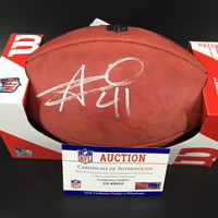 NFL - Saints Alvin Kamara Signed Authentic Football w/ 100 seasons logo