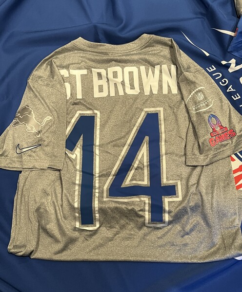 Pro Bowl Games - Lions Amon-Ra St Brown Practice Worn Shirt - Worn 2.2.26