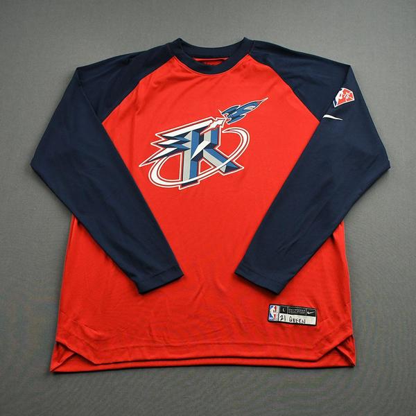 Trevelin Queen Houston Rockets GameIssued City Edition Long