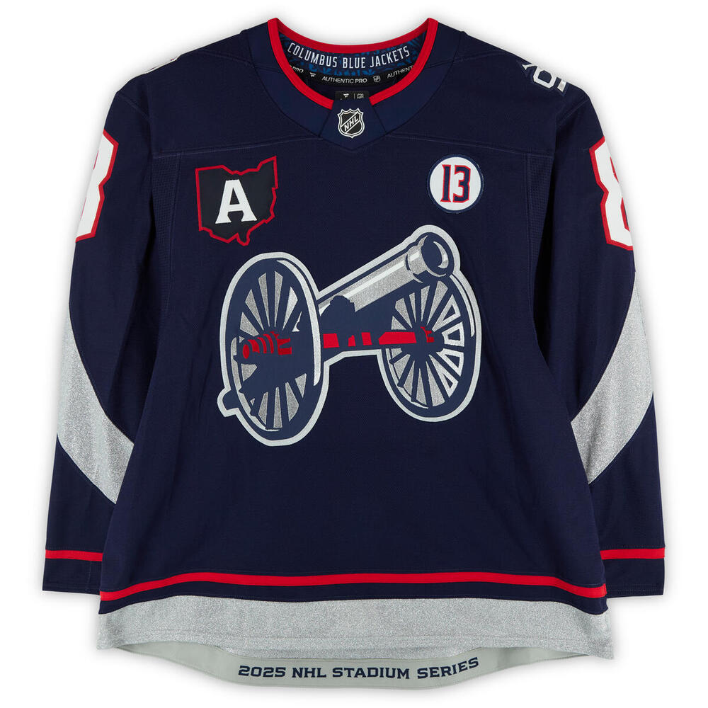 Zach Werenski Columbus Blue Jackets Game-Used #8 Jersey vs