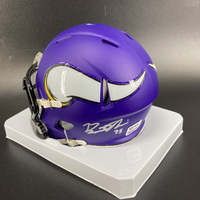 NFL - Vikings Brian O'Neal Signed Mini Helmet (Signed Twice)