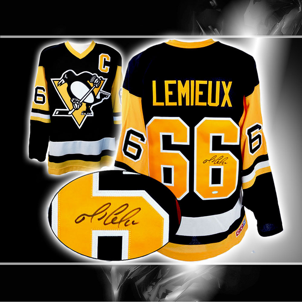 Mario Lemieux Pittsburgh Penguins Autographed CCM Jersey NHL Auctions