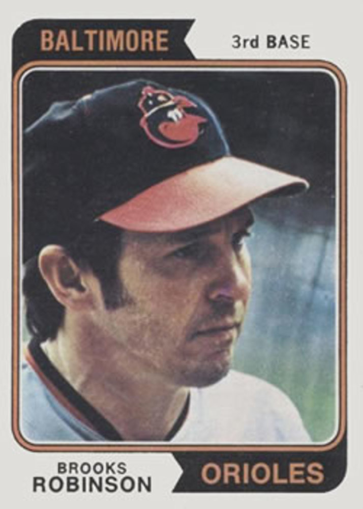 1974 Topps #160 Brooks Robinson -- Hall of Famer