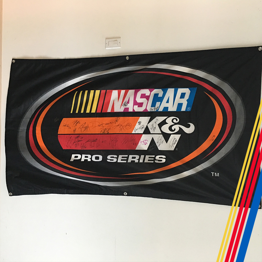 NASCAR'S K & N Pro Series Autographed flag!