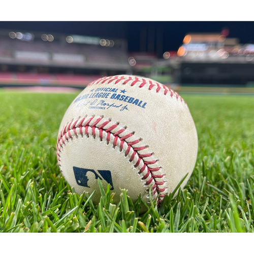 Game-Used Baseball -- Adam Wainwright to Nick Castellanos (Ground Out) -- Bottom 1 -- Cardinals vs. Reds on 4/3/21 -- $5 Shipping