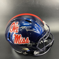 NFL - Ole Miss Jaxon Dart Signed Replica Speed Helmet