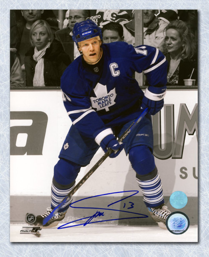 Mats Sundin Toronto Maple Leafs Autographed Last Game Spotlight 8x10