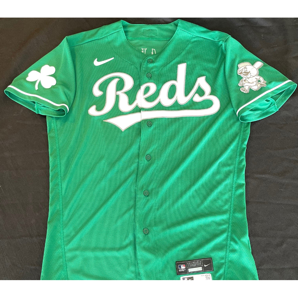 Jonathan India -- Team-Issued Jersey -- 2021 St. Patrick's ...