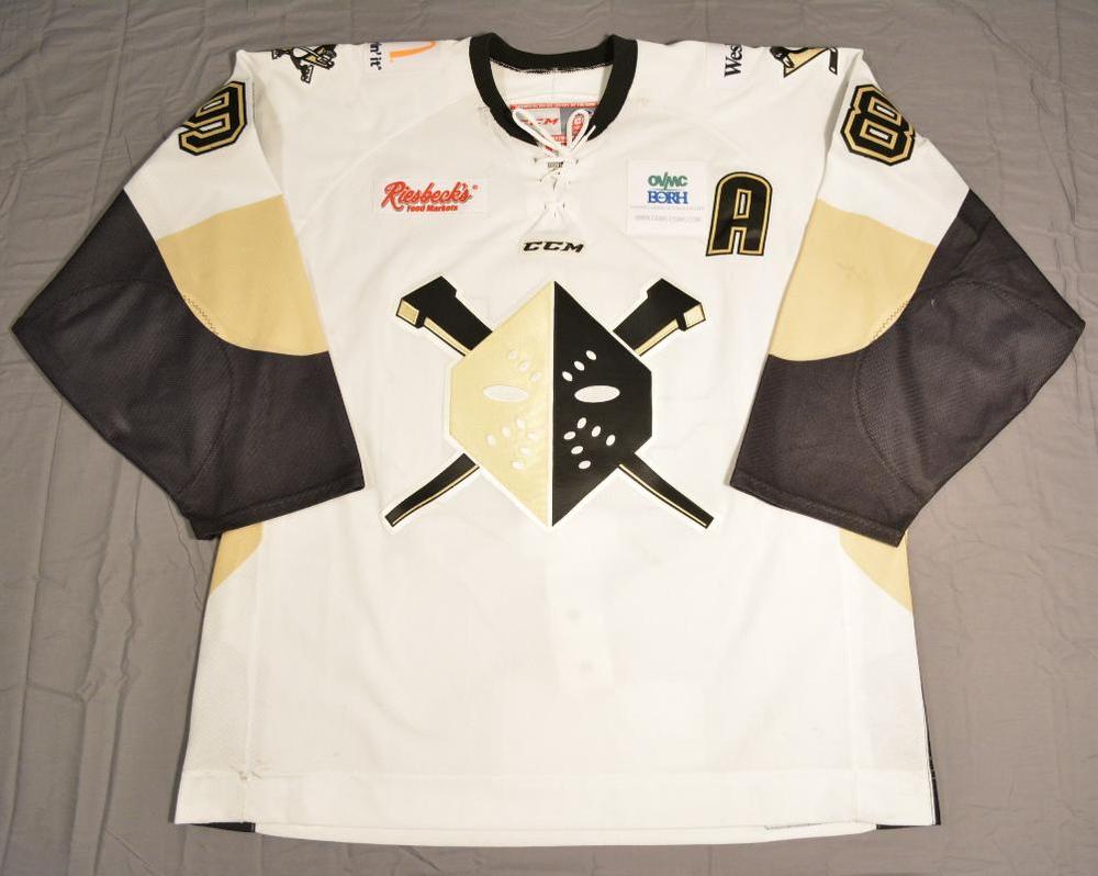 Chaz Johnson Wheeling Nailers 2015 ECHL Captains' Club Jersey NHL Auctions