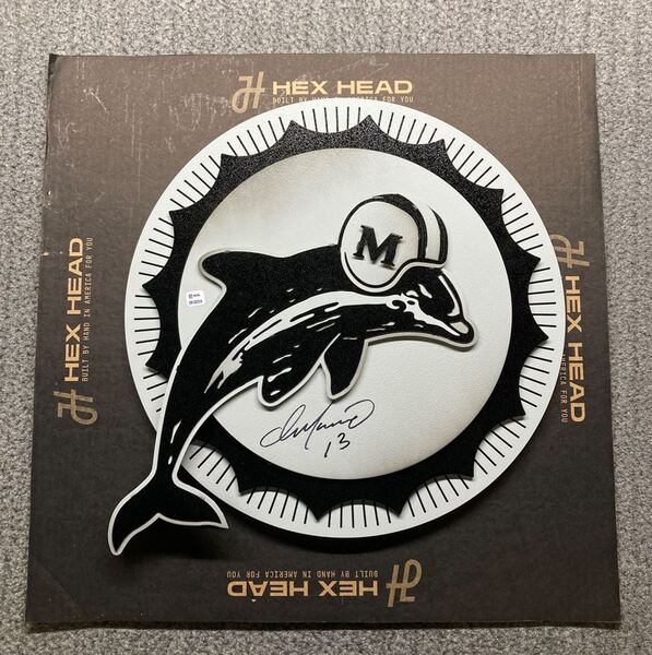 NFL - Dolphins Dan Marino Signed 3D Wall Art (21x19)