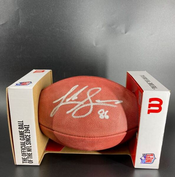 NFL - Cowboys Luke Schoonmaker signed authentic football