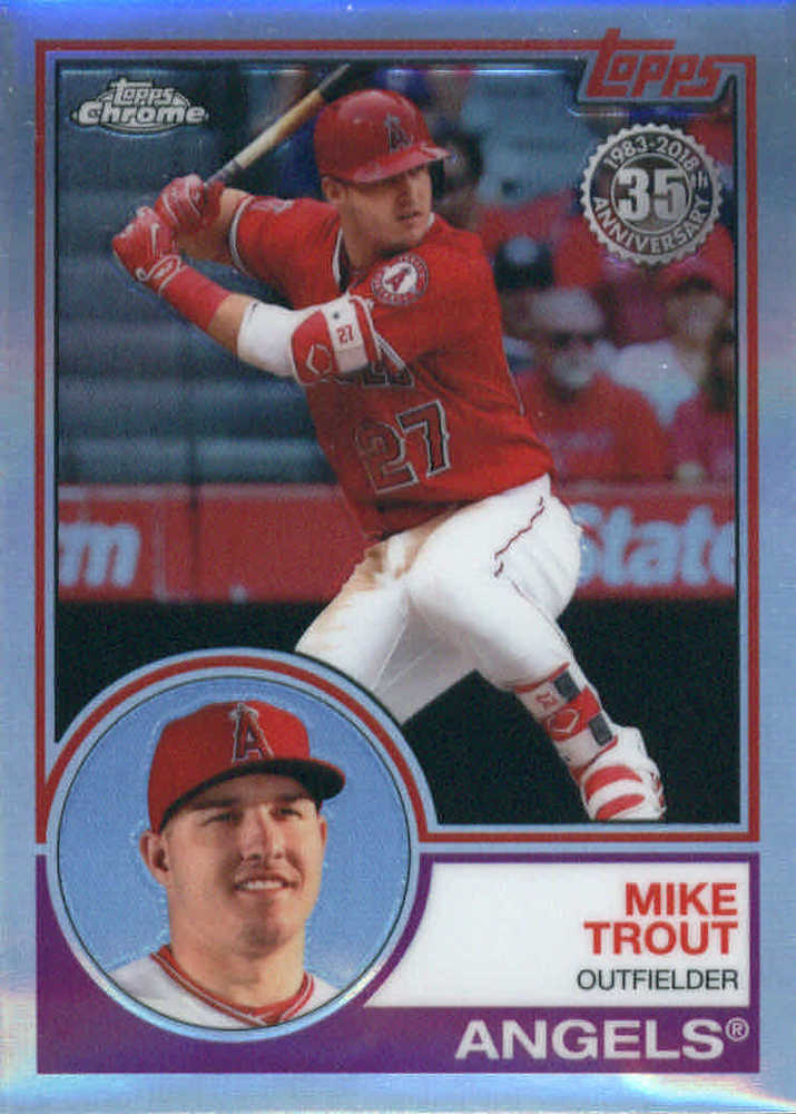 2018 Topps Chrome '83 Topps #83T12 Mike Trout