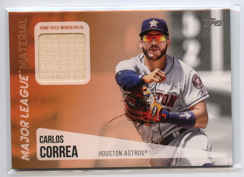 2019 Topps Major League Materials #MLMCC Carlos Correa