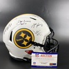 HOF - Steelers Multi Signed Authentic Lunar Eclipse Speed Helmet Signed by Jerome Bettis, Joe Greene, Mel Blount, Donnie Shell, Tony Dungy And Lynn Swann