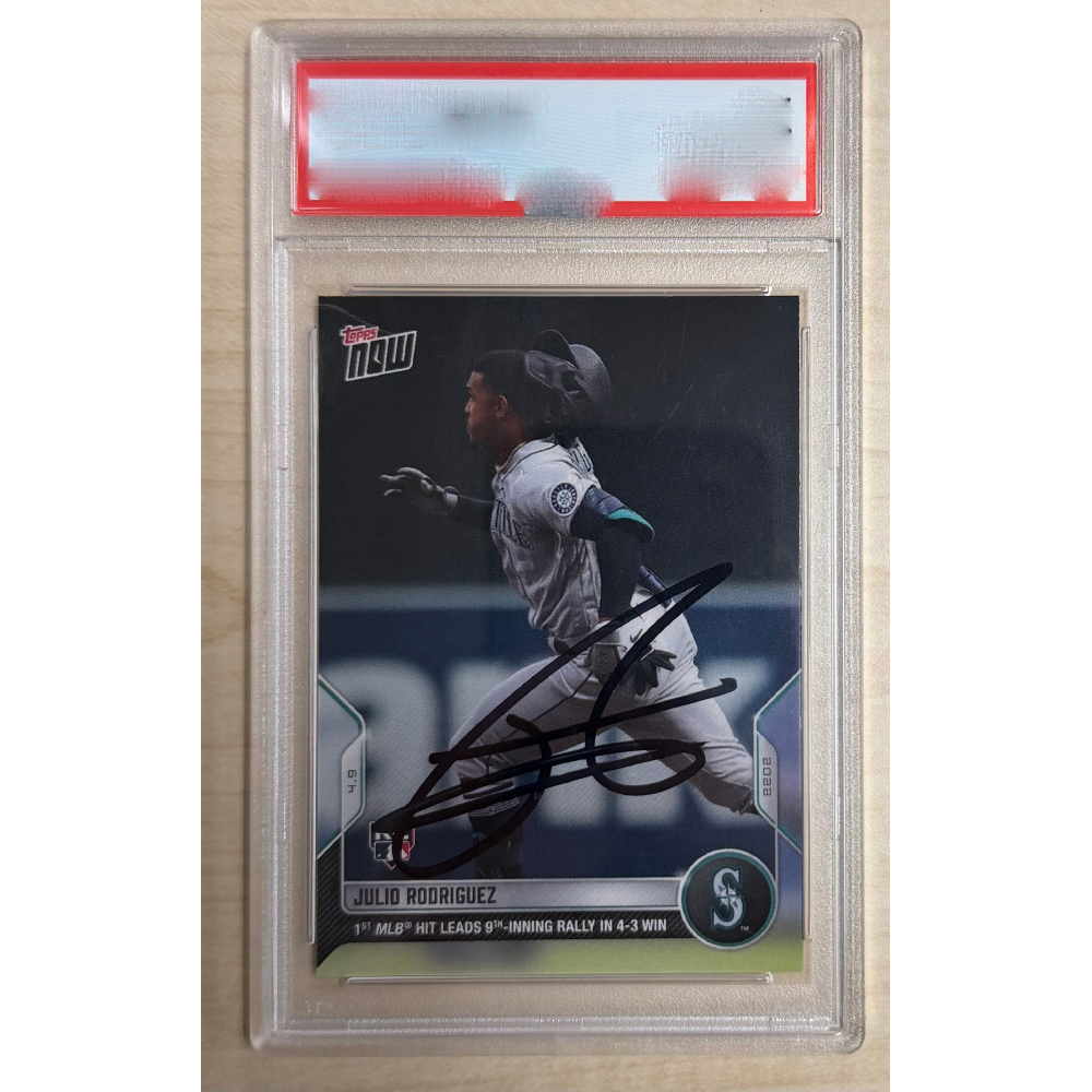 【美品】Julio Rodriguez_オンカードサイン_マリナーズ Julio Rodriguez Autographed 2022 Topps Stars of MLB Rookie Card