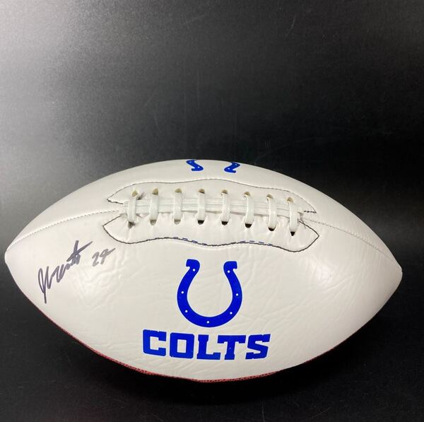 Colts - Julius Brents Signed Panel Ball - Not Authenticated