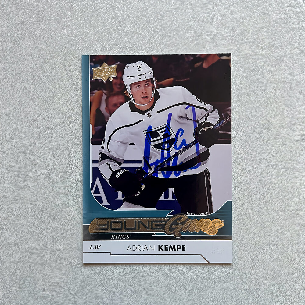 2017-18 UD Young Guns #210 ADRIAN KEMPE Autographed Rookie Card