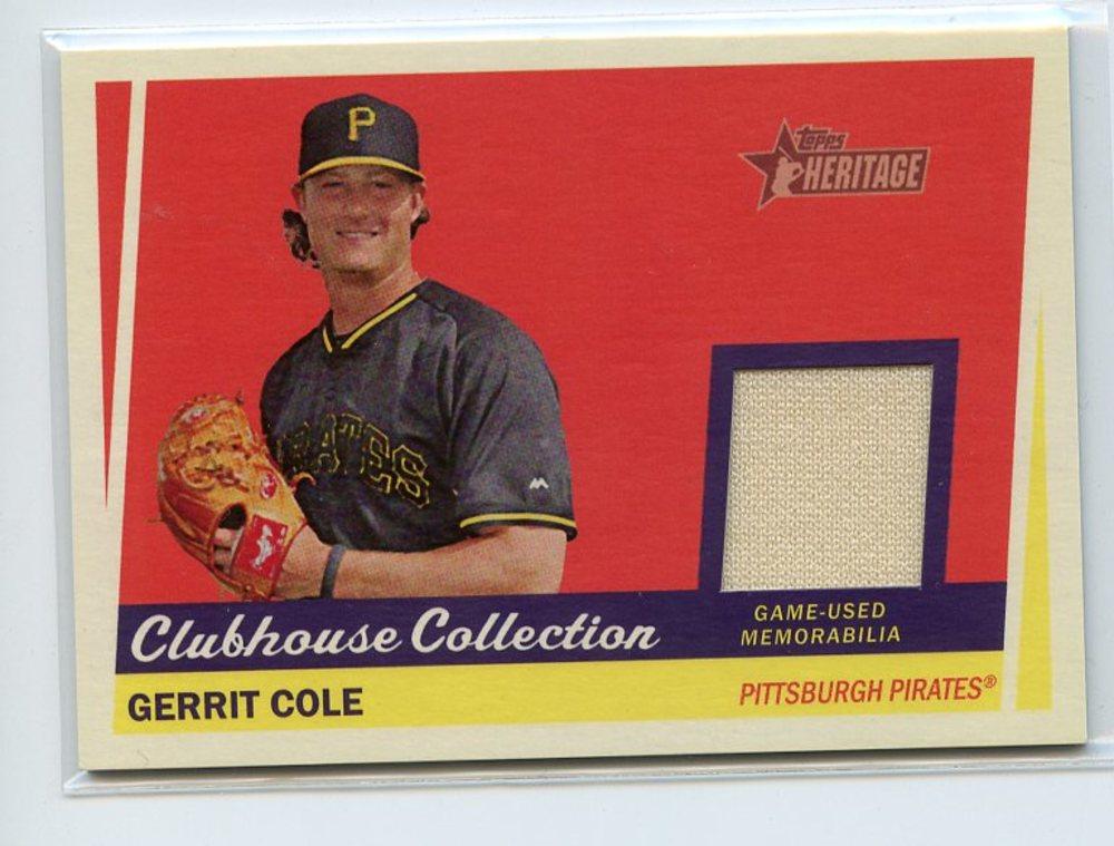2016 Topps Walmart Holiday Snowflake Relics #RGC Gerrit Cole