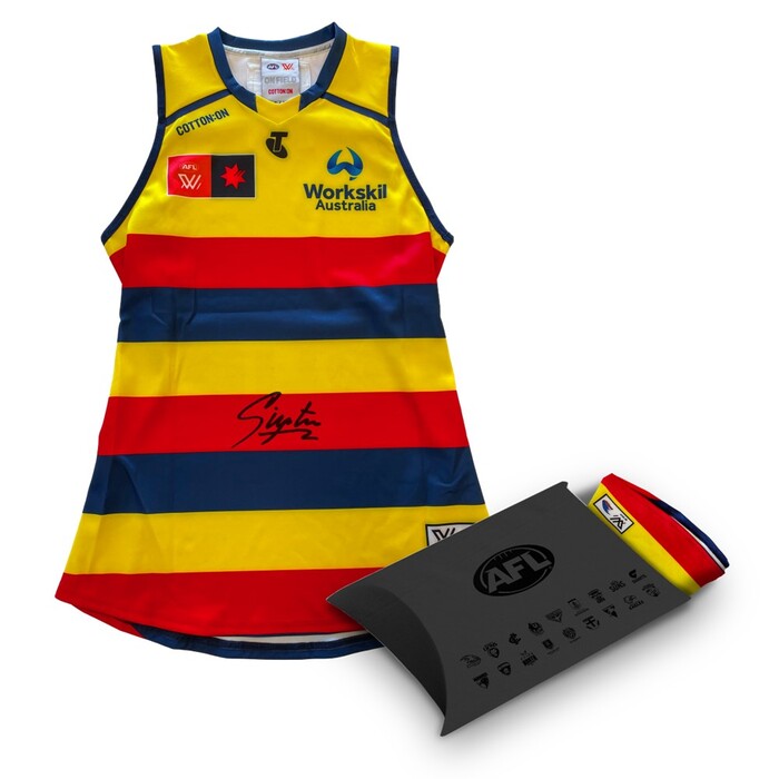 Brooke Smith #18 Adelaide Crows Signed AFLW Clash Player Issue Guernsey